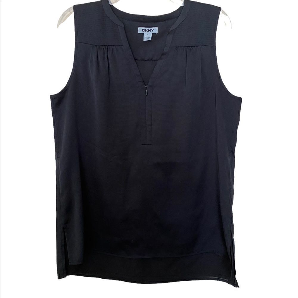 DKNY Black Sleeveless Blouse - Picture 1 of 4